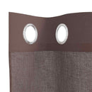 vidaXL 2 db barna fátyolfüggönyök rojtokkal 140x225 cm