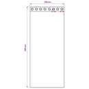 vidaXL 2 db barna fátyolfüggönyök rojtokkal 140x225 cm