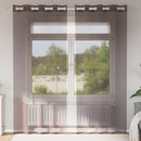 vidaXL 2 db barna fátyolfüggönyök rojtokkal 140x225 cm