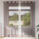 vidaXL 2 db barna fátyolfüggönyök rojtokkal 140x245 cm