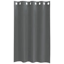 vidaXL 2 db sötétszürke fátyolfüggönyök rojtokkal 140x175 cm
