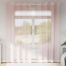 vidaXL 2 db világos rózsaszínű fátyolfüggönyök rojtokkal 140x225 cm