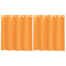 vidaXL 2 db narancssárga fátyolfüggönyök rojtokkal 140x140 cm