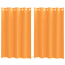 vidaXL 2 db narancssárga fátyolfüggönyök rojtokkal 140x175 cm