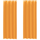 vidaXL 2 db narancssárga fátyolfüggönyök rojtokkal 140x260 cm