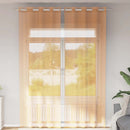 vidaXL 2 db narancssárga fátyolfüggönyök rojtokkal 140x300 cm