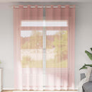 vidaXL 2 db rózsaszín fátyolfüggönyök rojtokkal 140x260 cm