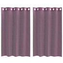 vidaXL 2 db lila fátyolfüggönyök rojtokkal 140x175 cm
