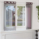 vidaXL 2 db lila fátyolfüggönyök rojtokkal 140x175 cm