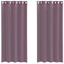 vidaXL 2 db lila fátyolfüggönyök rojtokkal 140x245 cm