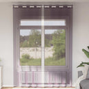vidaXL 2 db lila fátyolfüggönyök rojtokkal 140x260 cm
