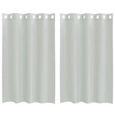 vidaXL 2 db világosszürke fátyolfüggönyök rojtokkal 140x175 cm