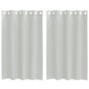 vidaXL 2 db világosszürke fátyolfüggönyök rojtokkal 140x175 cm