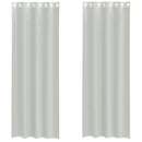 vidaXL 2 db világosszürke fátyolfüggönyök rojtokkal 140x260 cm