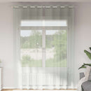 vidaXL 2 db világosszürke fátyolfüggönyök rojtokkal 140x260 cm