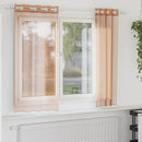 vidaXL 2 db terrakotta színű voile fátyolfüggönyök rojtokkal