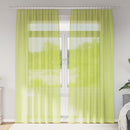vidaXL 2 db almazöld fátyolfüggönyök rúd zsebekkel 140x260 cm