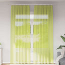 vidaXL 2 db almazöld fátyolfüggönyök rúd zsebekkel 140x260 cm