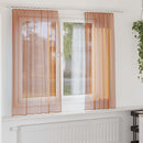 vidaXL 2 db terrakotta voile függönyök rúd zsebekkel