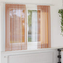 vidaXL 2 db terrakotta voile függönyök rúd zsebekkel