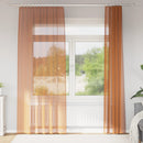 vidaXL 2 db terrakotta voile függönyök rúd zsebekkel