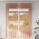 vidaXL 2 db terrakotta voile függönyök rúd zsebekkel
