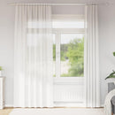 vidaXL 2 db fehér voile függönyök rúd zsebekkel
