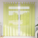 vidaXL 2 db almazöld fátyolfüggönyök fülecske tetejével 140x260 cm