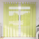 vidaXL 2 db almazöld fátyolfüggönyök fülecske tetejével 140x260 cm