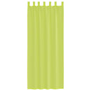 vidaXL 2 db almazöld fátyolfüggönyök fülecske tetejével 140x260 cm