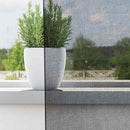vidaXL 2 db fekete fátyolfüggönyök fülecske tetejével 140x260 cm