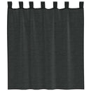 vidaXL 2 db fekete fátyolfüggönyök fülecske tetejével 140x260 cm