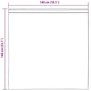 vidaXL 2 db fekete fátyolfüggönyök fülecske tetejével 140x260 cm