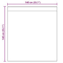 vidaXL 2 db barna fátyolfüggönyök fülecske tetejével 140x260 cm