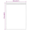 vidaXL 2 db barna fátyolfüggönyök fülecske tetejével 140x260 cm