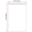 vidaXL 2 db barna fátyolfüggönyök fülecske tetejével 140x260 cm
