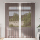 vidaXL 2 db barna fátyolfüggönyök fülecske tetejével 140x260 cm
