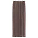 vidaXL 2 db barna fátyolfüggönyök fülecske tetejével 140x260 cm