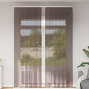 vidaXL 2 db barna fátyolfüggönyök fülecske tetejével 140x260 cm