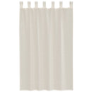 vidaXL 2 db krém színű fátyolfüggönyök fülecske tetejével 140x260 cm