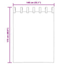 vidaXL 2 db krém színű fátyolfüggönyök fülecske tetejével 140x260 cm