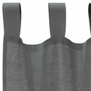 vidaXL 2 db sötétszürke fátyolfüggönyök hurokkal 140x225 cm