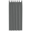 vidaXL 2 db sötétszürke fátyolfüggönyök hurokkal 140x245 cm