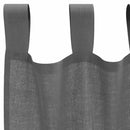vidaXL 2 db sötétszürke fátyolfüggönyök hurokkal 140x245 cm