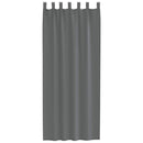vidaXL 2 db sötétszürke fátyolfüggönyök hurokkal 140x260 cm