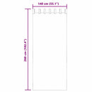 vidaXL 2 db sötétszürke fátyolfüggönyök hurokkal 140x260 cm