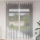 vidaXL 2 db sötétszürke fátyolfüggönyök hurokkal 140x260 cm