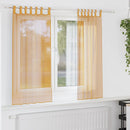 vidaXL 2 db narancssárga fátyolfüggönyök hurokkal 140x140 cm