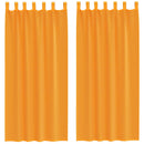 vidaXL 2 db narancssárga fátyolfüggönyök hurokkal 140x225 cm