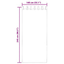 vidaXL 2 db narancssárga fátyolfüggönyök hurokkal 140x245 cm